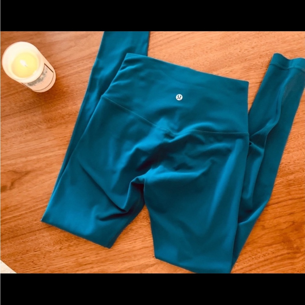Lululemon Align High Rise Pant Leggings - Sz 4 - BLUE BOREALIS